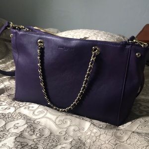 Beautiful Lancaster leather handbag 💜 💼